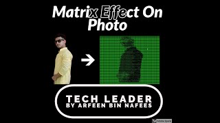 Matrix Effect on Photo By HTML & CMD.