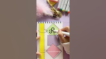 Simple Front Page Design for Art 📏✨ #shorts #frontpage #diy