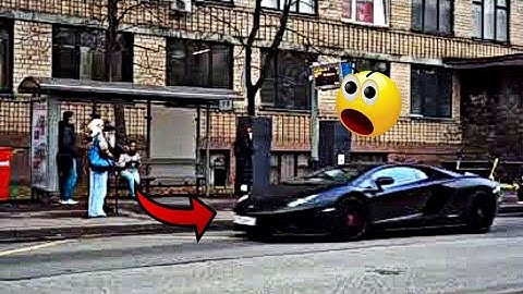 Pretended to be a poor grandfather in a Lamborghini 💀 Old Man Prank 🔥 Troll Face Meme Edit #oldman