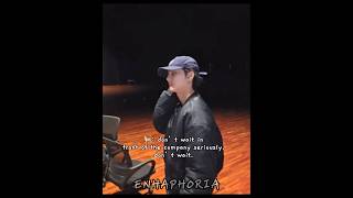 Jungwon: if you wait, your not ENGENE #enhypen #enhypenmembers #jungwon #kpop