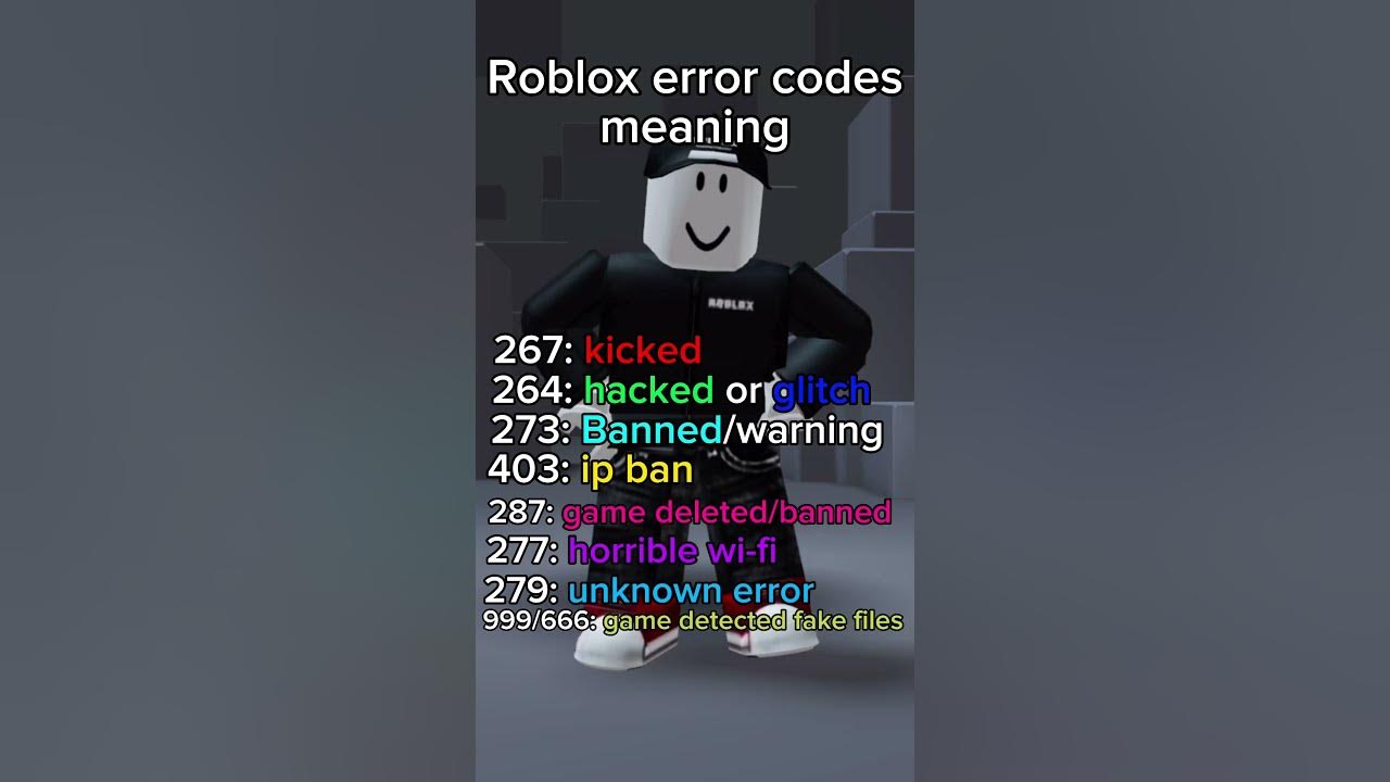 Roblox error codes and what they mean pt 1 #robloxerrorcode