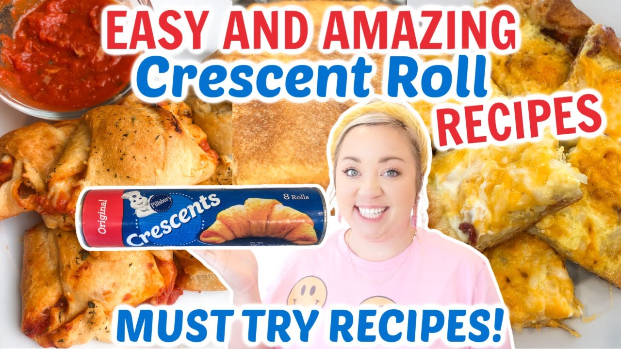 3 EASY CRESCENT ROLL RECIPES | MUST TRY RECIPES | EASY APPETIZER IDEAS USING CRESCENT ROLL DOUGH