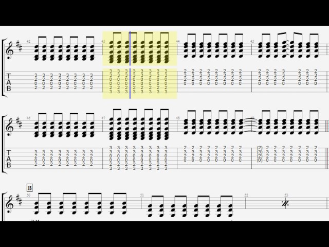 Ellegarden 高架線 ギター タブ Guitar Tab Youtube