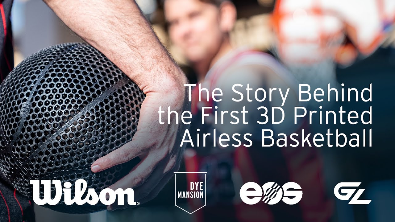 The Story Behind the First 3D Printed Basketball (Airless Prototype) 🏀  Wilson, DyeMansion, GL, EOS 