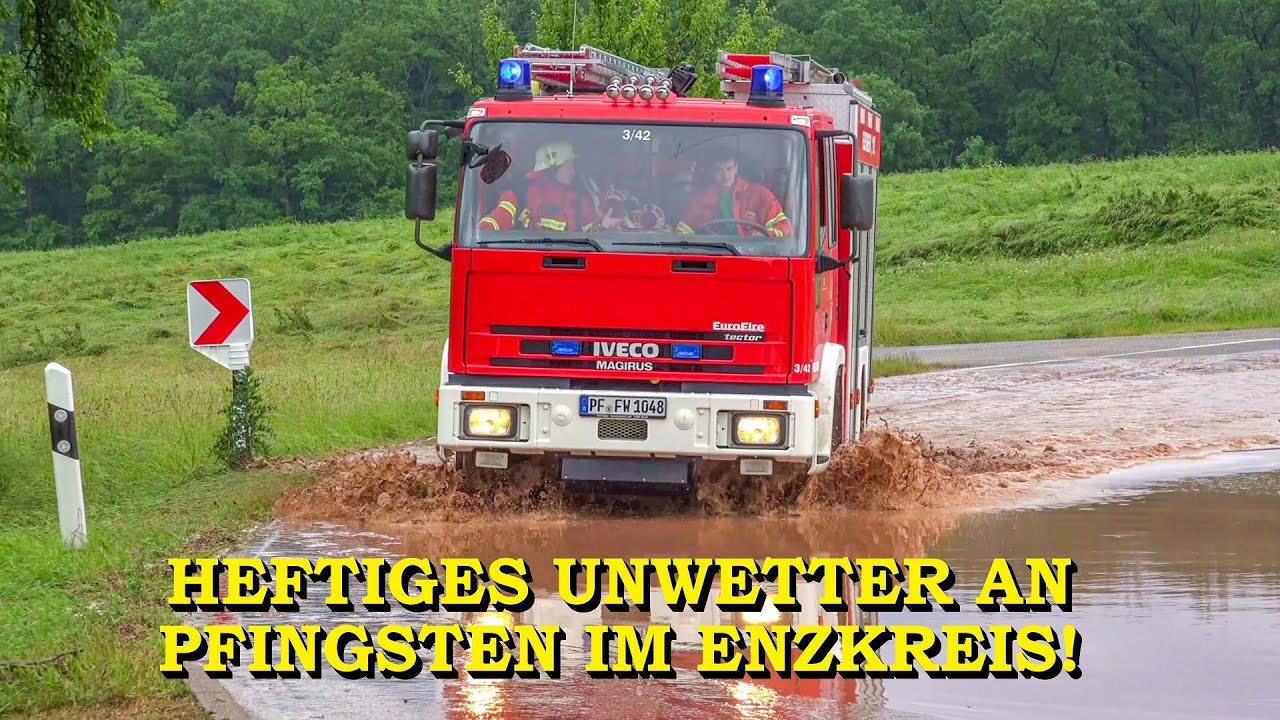 [GROSSE DOKU] Heftiges Unwetter im Enzkreis | Starkregen & Schlamm & Hochwasser | Sturm | FEUERWEHR