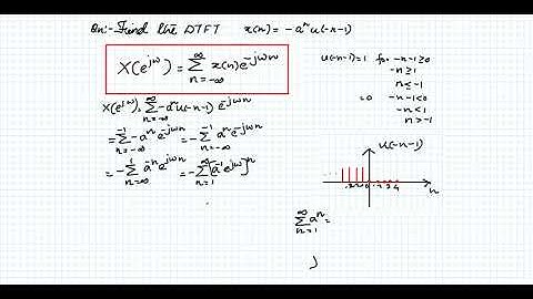 DTFT Example - Lecture 3