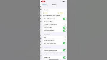 How to turn off mirror selfie on ios/iphone
