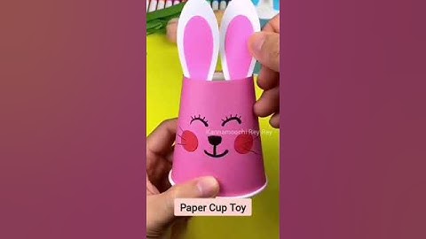 Simple Hand Craft Paper Cup Toy #handcraft #toys #toysforkids #toysvideo #toysmaking #Shorts