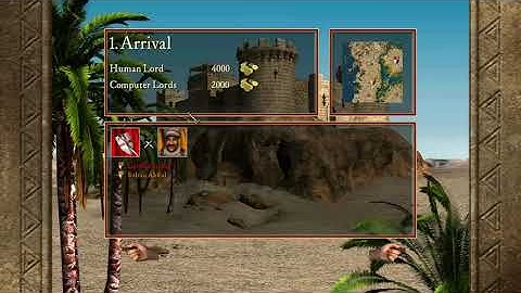 RETRO GAMING! Stronghold Crusader HD Walkthrough, Mission 1 - Arrival (No commentary)