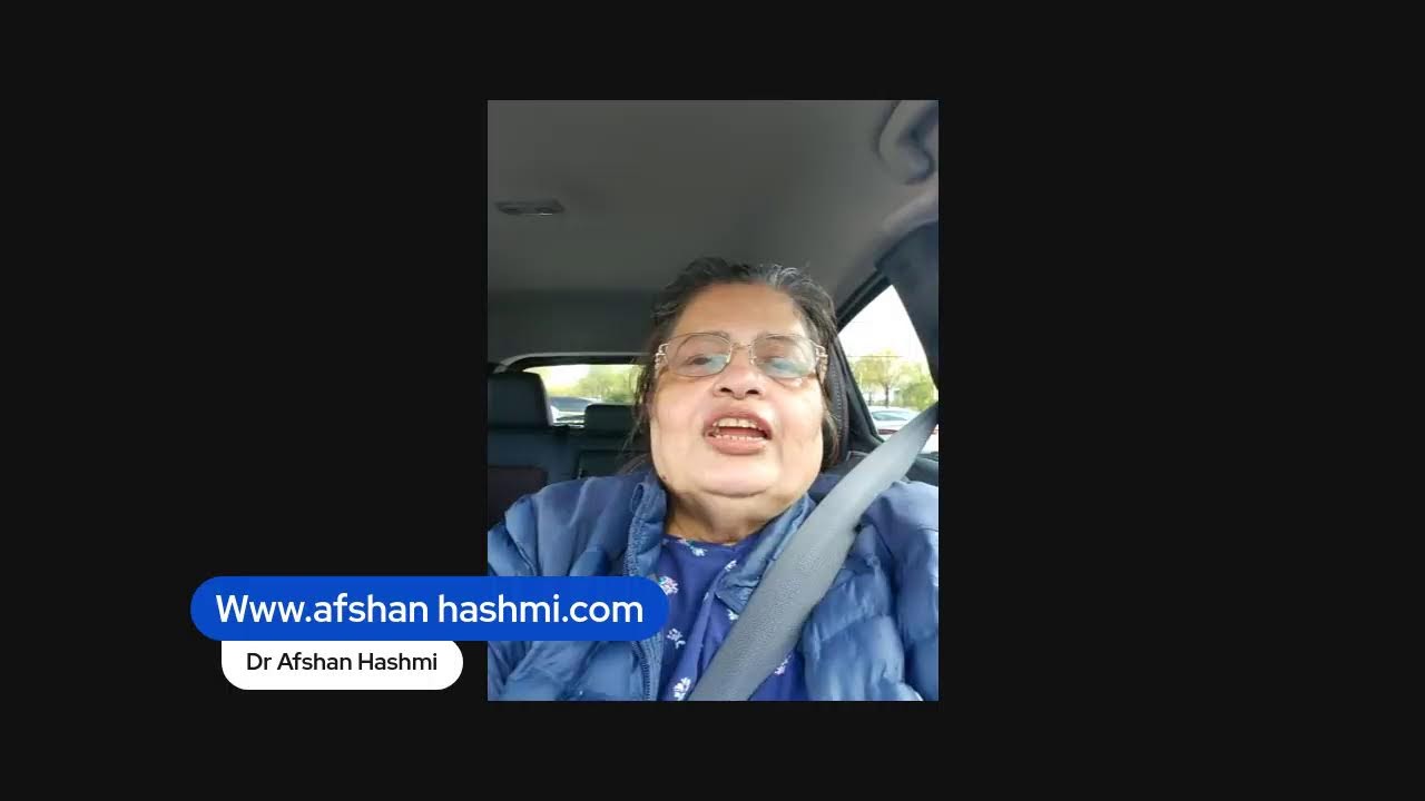 Remembering Chotay Khalu and Appi' Dr.Afshan Hashmi