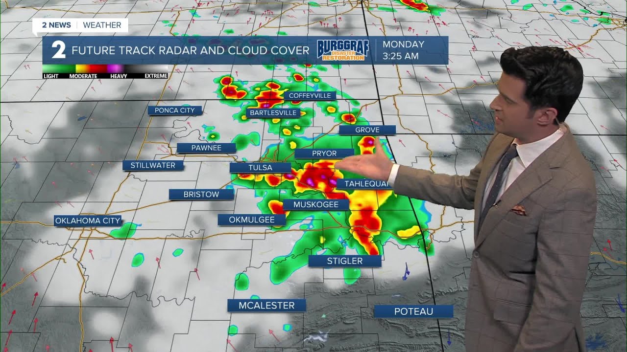 More rain moves in overnight - YouTube