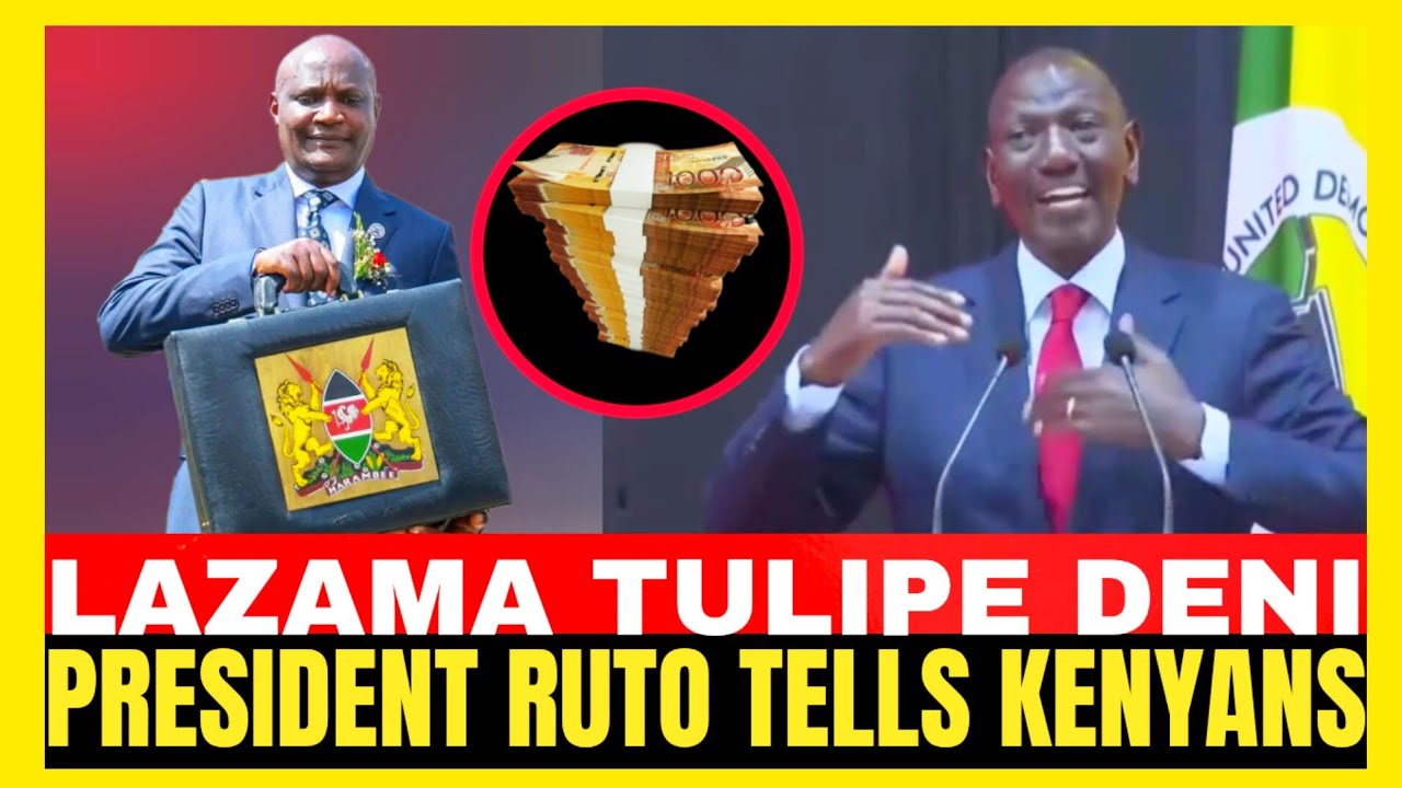 LAZMA TULIPE DENI!!PRESIDENT RUTO MESSAGE TO KENYANS