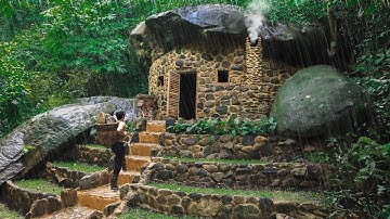 Full Video - 90 Days How I Build, Survive Off the Grid, Catch and Cook in The Rain Forest! 🌳🏡🔥