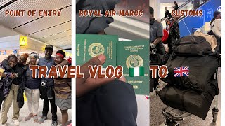 Relocation Travel Vlog Nigeria to UK  |Saying goodbyes + Royal Air Maroc + Point of entry grace