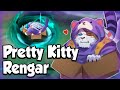 PRETTY KITTY RENGAR GAMEPLAY - BUILD &amp; RUNES - WILD RIFT