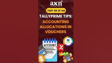 Default Accounting Allocations in Vouchers | Day 155 of 365 Days Tally Tips | AXN Infotech (Tamil)