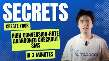 Create Your High-Conversion-Rate Abandoned Checkout SMS in 3 minutes