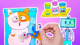 Save the Paper Cat! 😿 Easy Paper Games For Kids