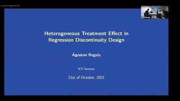 Reguly Ágoston (CEU) – Heterogeneous Treatment Effects in Regression Discontinuity Design