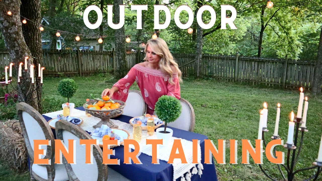 SIMPLE SUMMER OUTDOOR ENTERTAINING | OUTDOOR DINNER PARTY ON A BUDGET