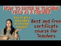 How to start teaching job as a freshersuchitas experiences teacherdemo