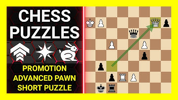 Chess Puzzles to Practice. Themes: Promotion, Advanced pawn, Short puzzle. Learn Chess