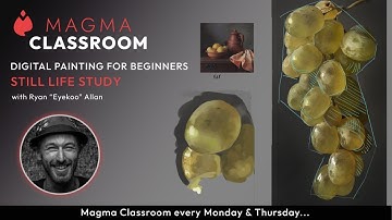Still Life Painting | Digital Painting for Beginners | Magma Classroom LIVE with Ryan Allan