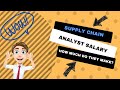 Supply chain analyst salary  how much do they make