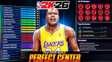 BEST ALL AROUND CENTER BUILD IN NBA 2K26! 99 REB + 95  STRENGTH + CONTACT DUNKS! best build 2k26