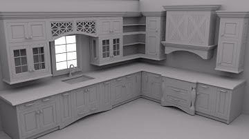 Modeling a Kitchen in Maya, part 1 of 2