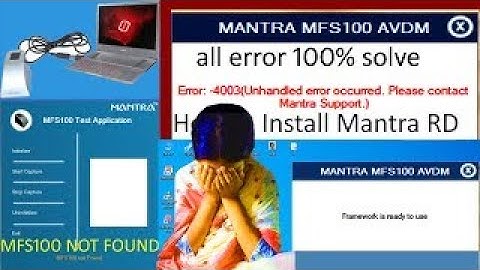 Mantra MIS 100V2 || error 4005 FIX 100%