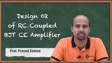 Design 2 of RC Coupled BJT CE Amplifier | Electronic Devices and Circuits - 1 in EXTC Engineering