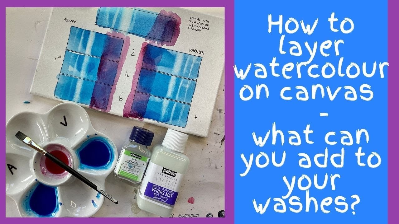 How To Paint Watercolor On Canvas – ZenARTSupplies