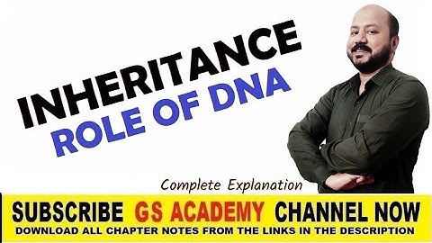 Introduction to Inheritance & Role of DNA 🧬, Chapter 15, inheritance, class 10 biology, gs academy,