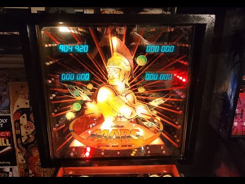 1981 Gottlieb Mars God of War Pinball Tutorial / Gameplay