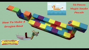 Dragon Boat - 72 Pieces Magic Snake Puzzle - 魔 尺 72 段