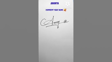 Ananya name signature#ananya signature style#ananya name writing#calligraphy #shorts#viral#ytshorts