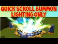 Quick scroll summon lightning only  summoners war