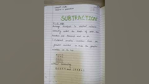 Class IV Maths ch- 4 subtraction Part 1 (with and without borrowing)