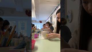 Pottery painting #potterypainting #relaxingvideo #wholesomemoments #groupactivity #weekendvlog
