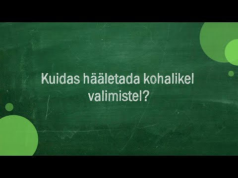 Video: Kuidas Võimaldada Hääletamist