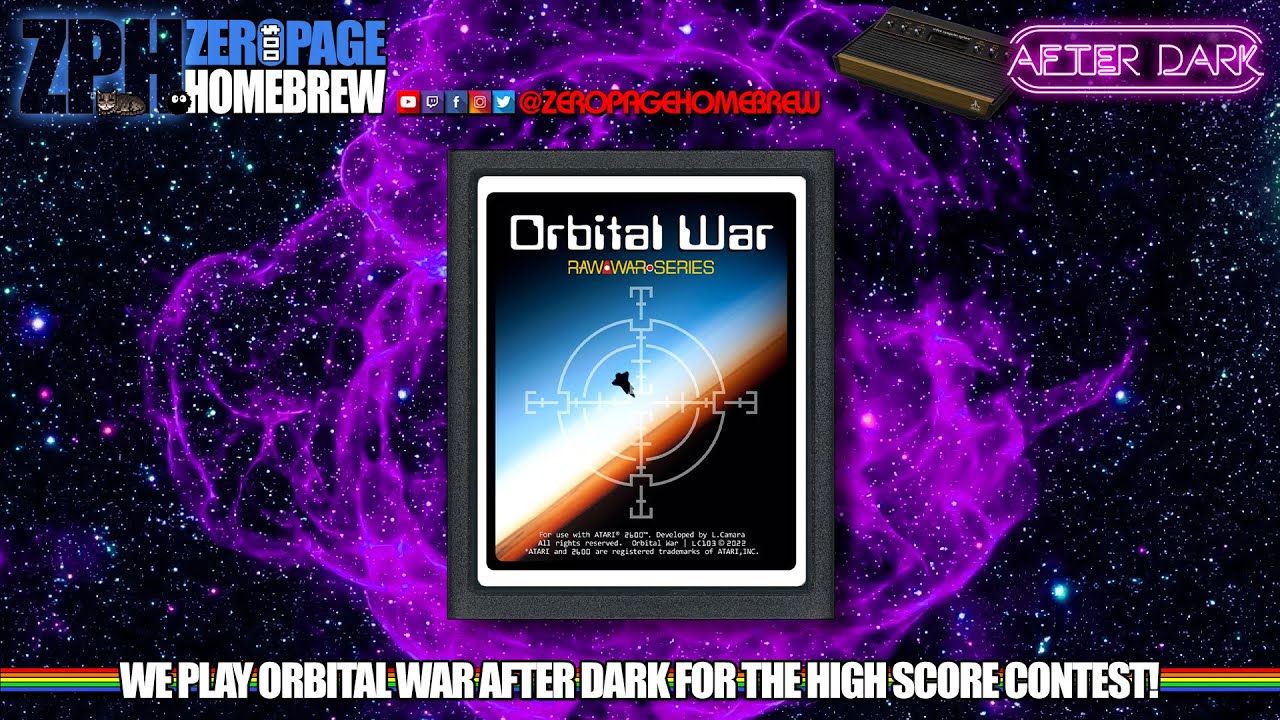 AFTER DARK: Orbital War (Retail | 2600) Contest | Atari 2600 Homebrew