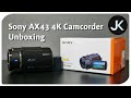 Sony AX43 4k Camcorder: Unboxing and AX33 Side-by-Side Comparison