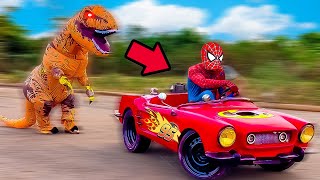 1 Hora de Homem-Aranha e Seu Dinossauro Rex Engraçado - Filme Completo