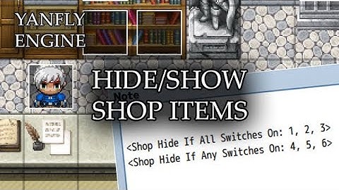 YEP.190 - Hide/Show Shop Items - RPG Maker MV