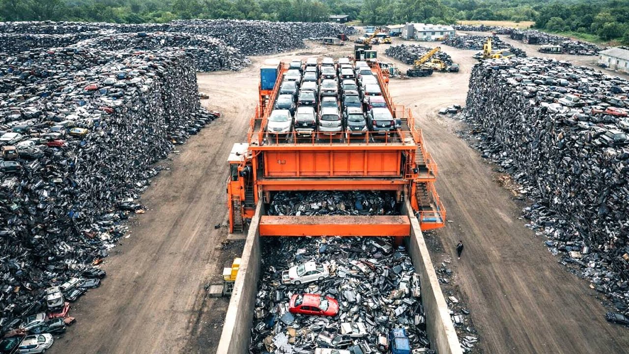 Brutal Industrial Crushers at Work | When Raw Power Turns Waste into Resources