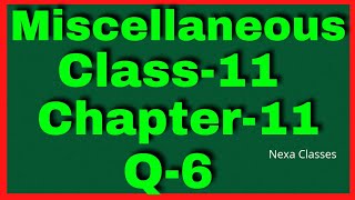 Q 6 Miscellaneous Chapter11 (Conic Section) Class 11 Math