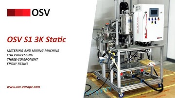 OSV S1 3K Static - metering and dosing machine for processing three-component epoxy resins