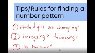 MATH BITES - Finding Number Patterns
