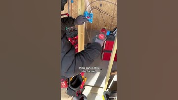 How lazy is this electrician?#tool #electriciantools #sparky #electricianlife #electricians #short